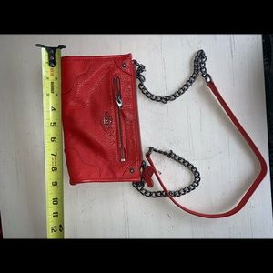 Coach red cross body